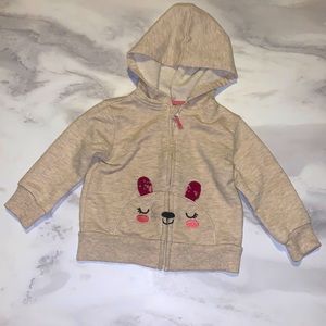 Member’s Mark Baby Favorite. Girl Jacket with Teddy Bear Embroidery. Size 6month